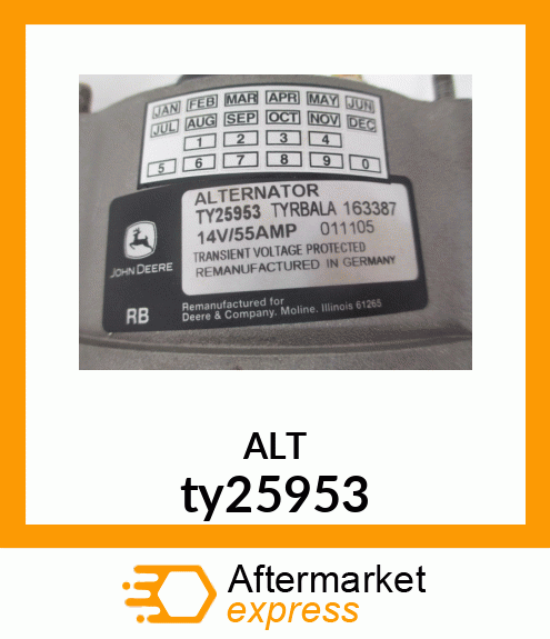 ALTERNATOR ty25953