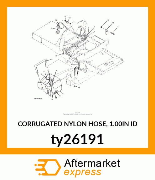 CORRUGATED NYLON HOSE, 1.00IN ID ty26191