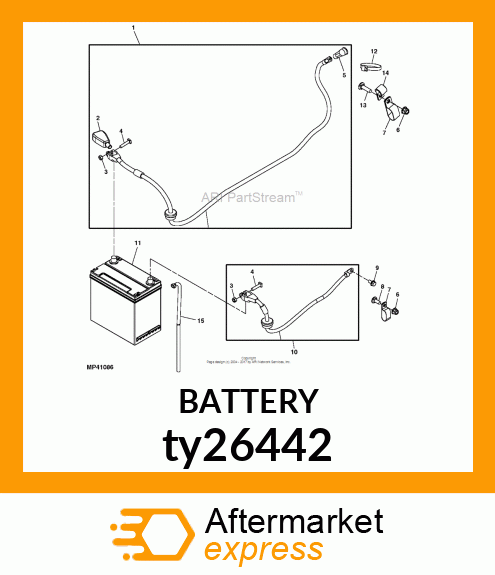 BATTERY,DRY,12V,BCI 34,CCA 770 ty26442