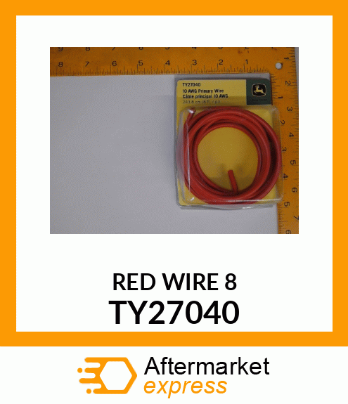 Electrical Conductor - 10 AWG RD PRIMARY WIRE 8FT PKG TY27040