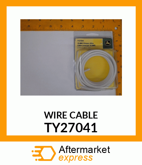 Electrical Conductor - 10 AWG WT PRIMARY WIRE,8FT PKG TY27041