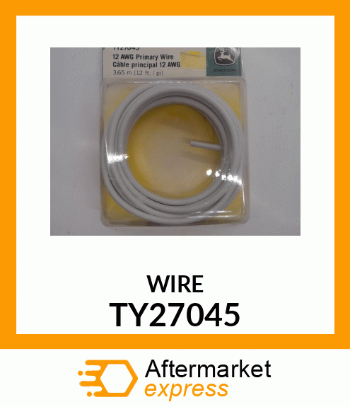 Electrical Conductor - 12 AWG WT PRIMARY WIRE 12FT PKG TY27045