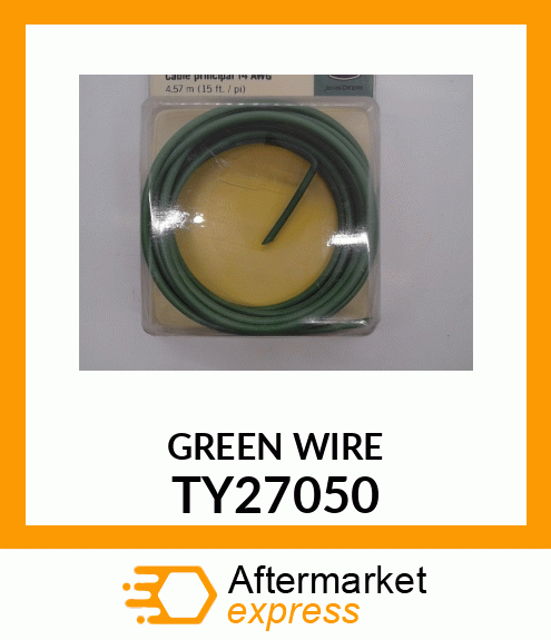 Electrical Conductor - 14 AWG GN PRIMARY WIRE 15FT PKG TY27050