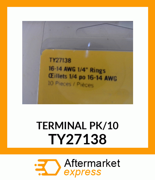 Tube - 16-14 1/4" CS H.S. RING,10PC PK TY27138