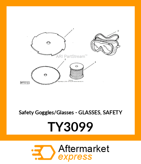 Safety Goggles/Glasses - GLASSES, SAFETY TY3099