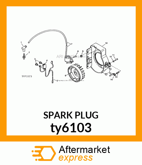 SPARK PLUG, SPARK PLUG ty6103