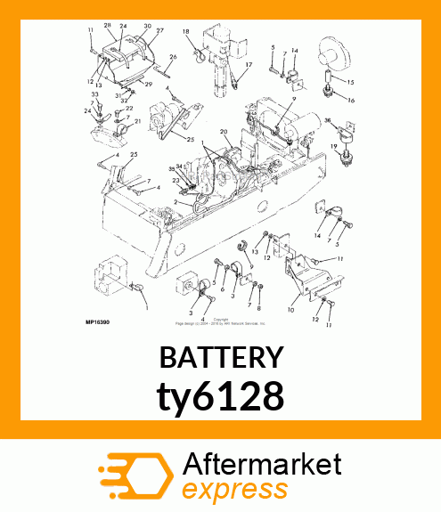 BATTERY,DRY,12V,BCI31,950CCA,190RC ty6128