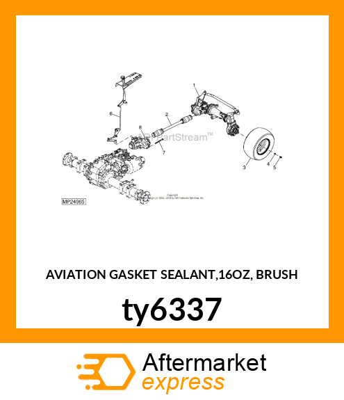 AVIATION GASKET SEALANT,16OZ, BRUSH ty6337