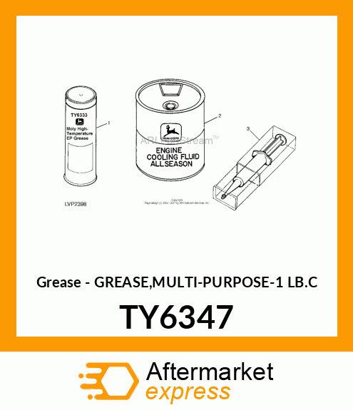 Grease - GREASE,MULTI-PURPOSE-1 LB.C TY6347