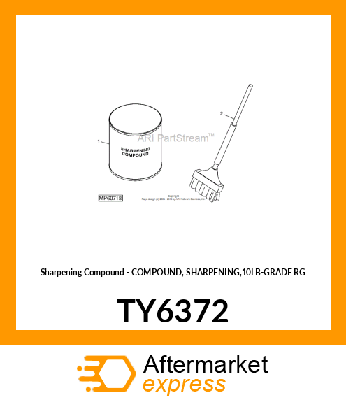 Sharpening Compound - COMPOUND, SHARPENING,10LB-GRADE RG TY6372