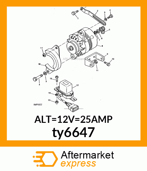 ALTERNATOR ty6647