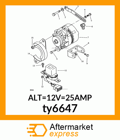 ALTERNATOR ty6647