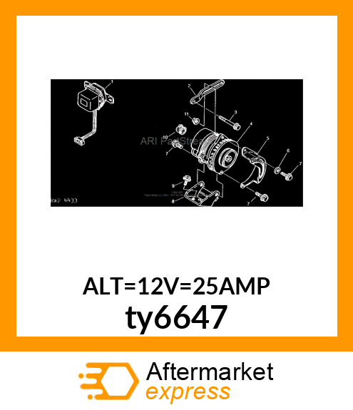 ALTERNATOR ty6647