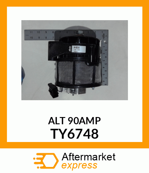 Alternator - ALTERNATOR, REMAN. 12V, 90 AMP TY6748