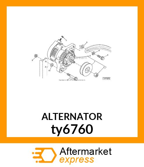 ALTERNATOR ty6760