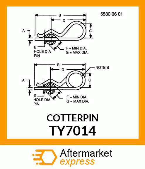 SPRING LOCKING PIN TY7014