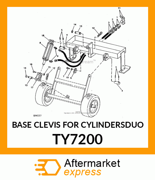 BASE CLEVIS FOR CYLINDERSDUO TY7200