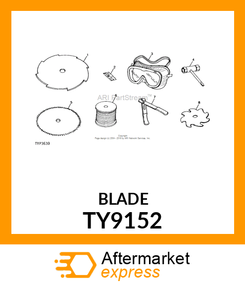 Blade - BLADE,80 TOOTH METAL, 8"DIA TY9152