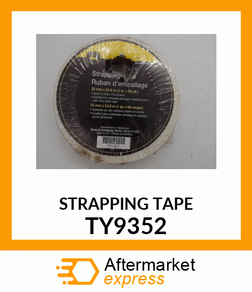 TAPE, 1" X 60 YD. STRAPPING TY9352