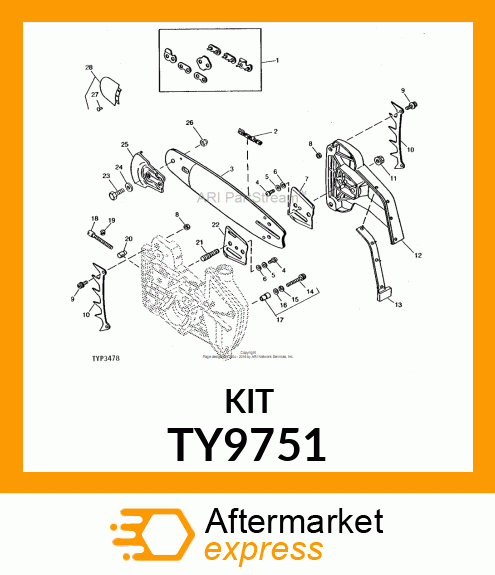 Chain Kit - KIT,CHAIN REPAIR,3/8",.050,72G TY9751