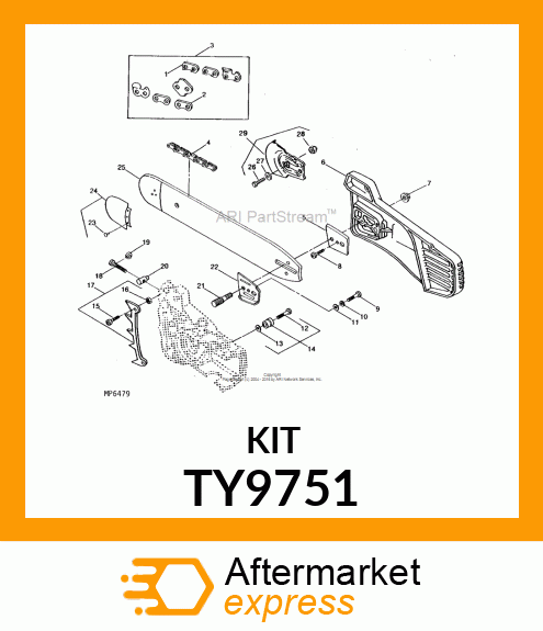 Chain Kit - KIT,CHAIN REPAIR,3/8",.050,72G TY9751