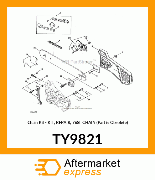 Chain Kit - KIT, REPAIR, 76SL CHAIN (Part is Obsolete) TY9821