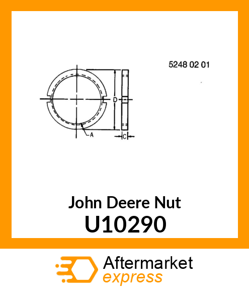 NUT ,SPANNER U10290