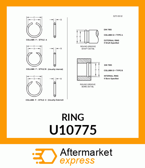 SNAP RING U10775