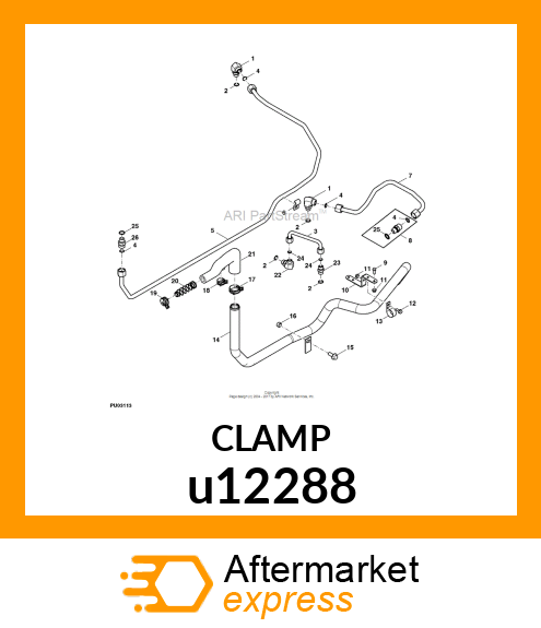 CLAMP, TUBE u12288