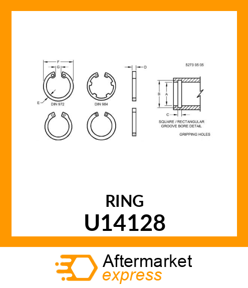 SNAP RING U14128