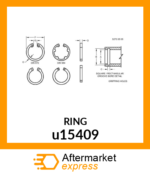 SNAP RING, RING , SNAP u15409