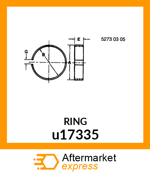 WEAR RING,PISTON u17335