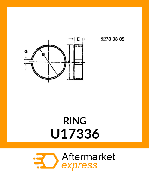 WEAR RING,PISTON U17336