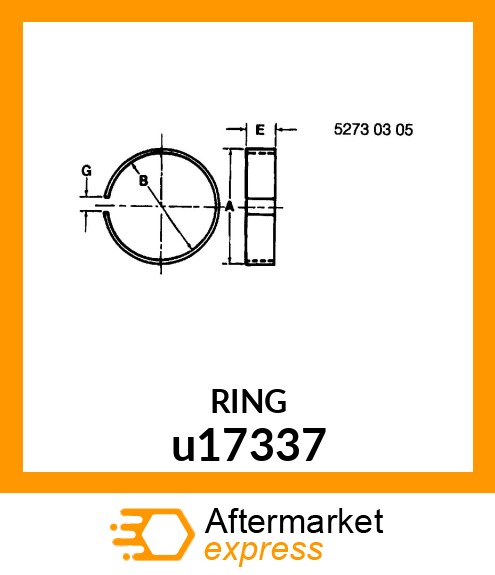 WEAR RING,PISTON u17337