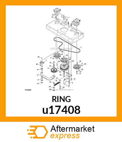 RING, RETAINING u17408