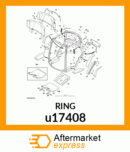 RING, RETAINING u17408