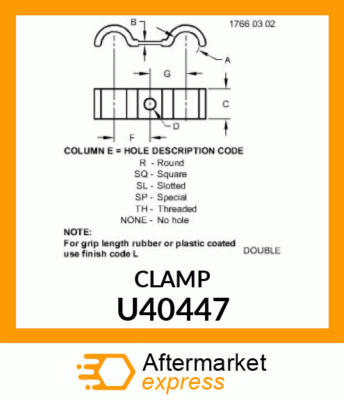 CLAMP ,TUBE U40447