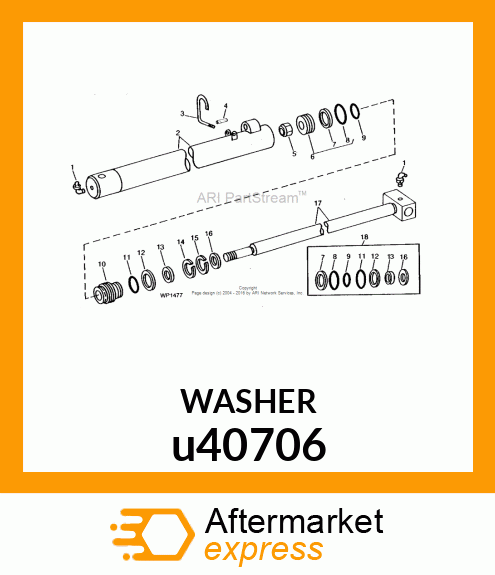 RING, PISTON SEAL U40706