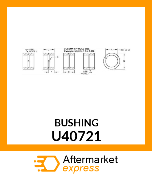 BUSHING U40721