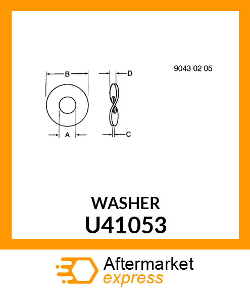 WASHER ,THREE WAVE U41053