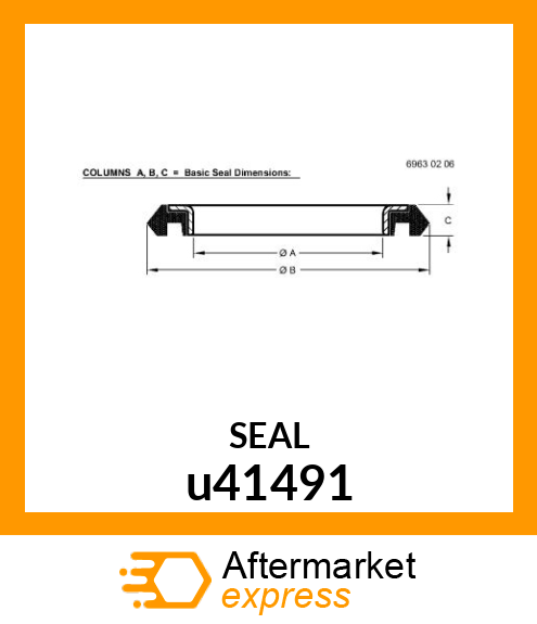 SEAL ,WHEEL BEARING u41491