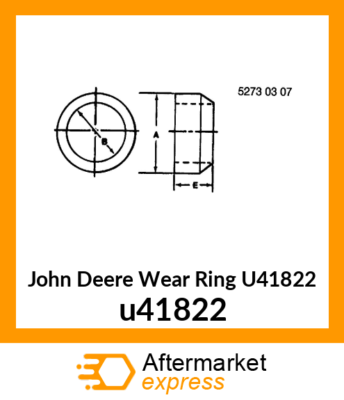 RING ,WEAR ROD GUIDE u41822