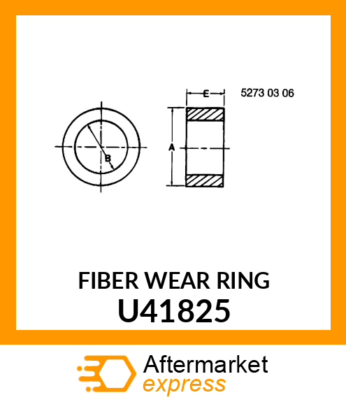 RING ,WEAR AND ROD GUIDE U41825