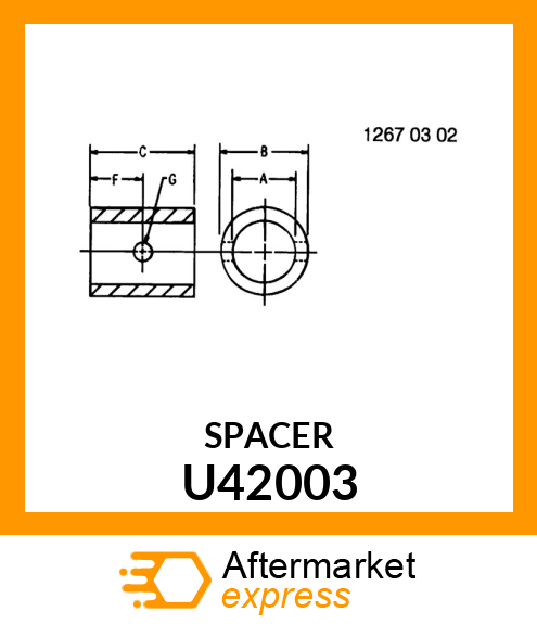 SPACER U42003