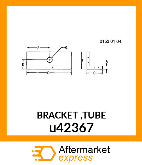 BRACKET ,TUBE u42367