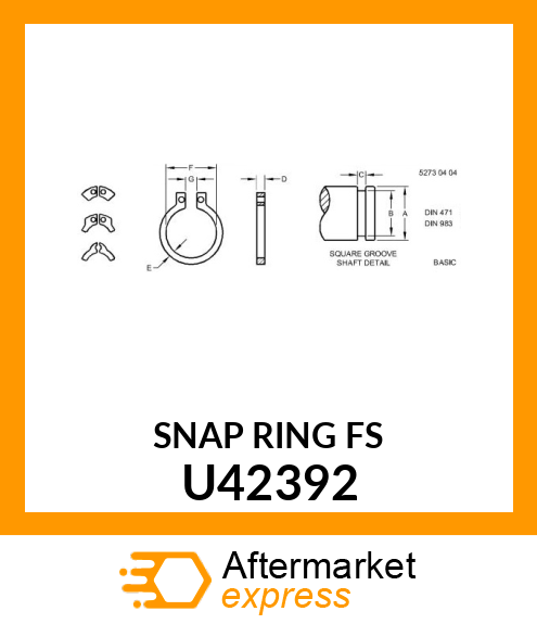 RING ,SNAP U42392