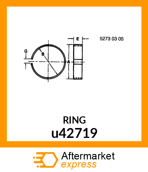 WEAR RING,PISTON u42719