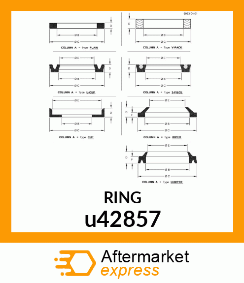 RING, ROD SEAL u42857