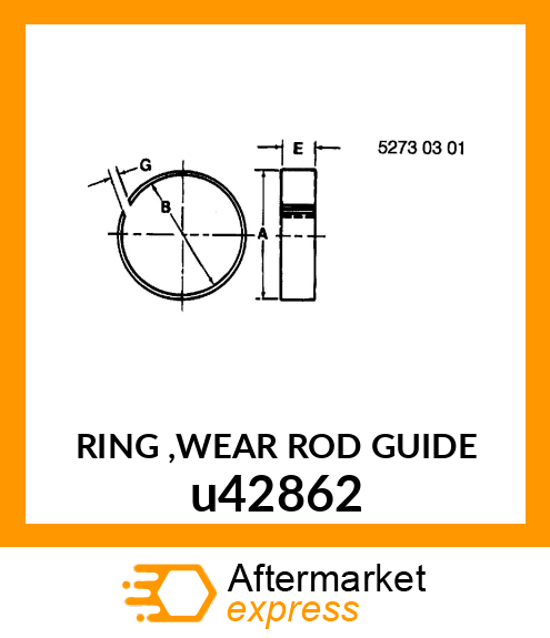 RING ,WEAR ROD GUIDE u42862