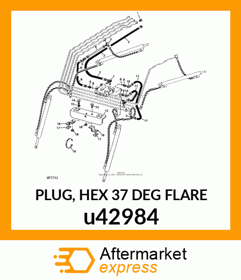 PLUG, HEX 37 DEG FLARE u42984